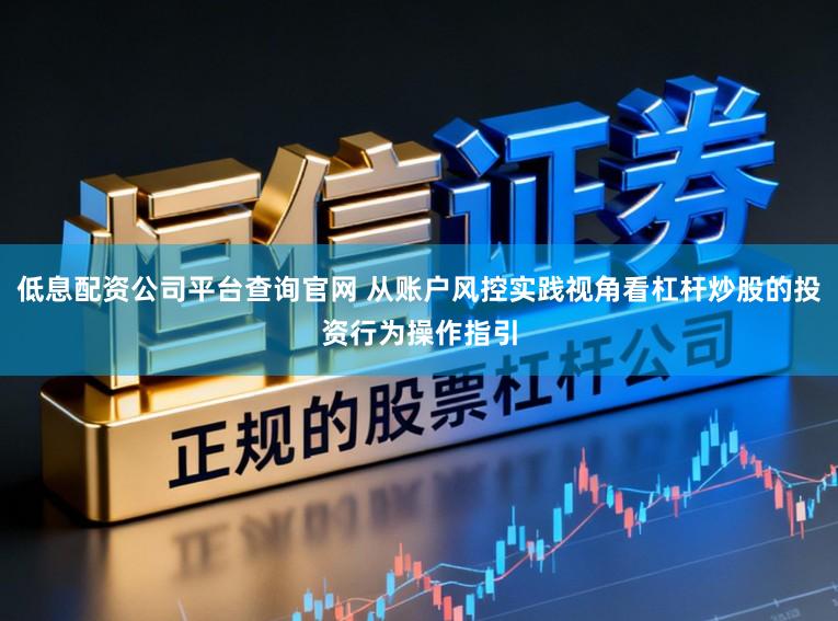 低息配资公司平台查询官网 从账户风控实践视角看杠杆炒股的投资行为操作指引