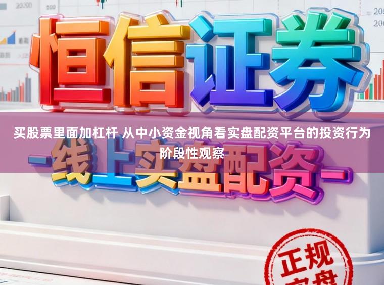 买股票里面加杠杆 从中小资金视角看实盘配资平台的投资行为阶段性观察